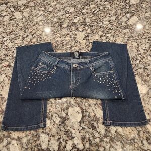 Beau Dawson Studded Midrise Straight Leg Jeans